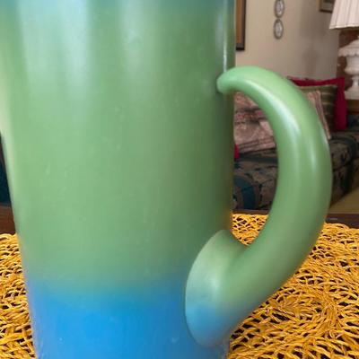 Midcentury WV Blendo Martini Pitcher Bermuda Twist Pattern