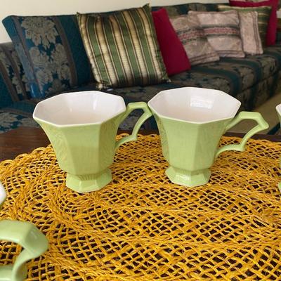 Midcentury Independence Ironstone Coffee Cups