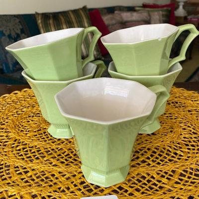 Midcentury Independence Ironstone Coffee Cups
