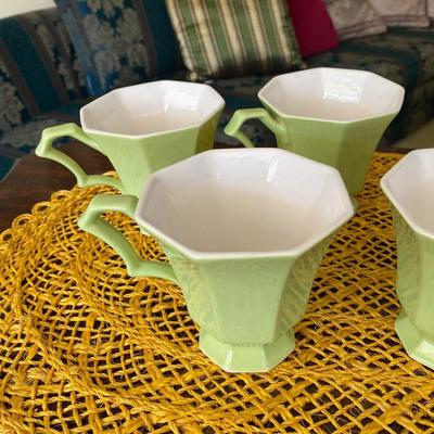 Midcentury Independence Ironstone Coffee Cups