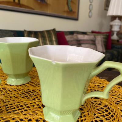 Midcentury Independence Ironstone Coffee Cups