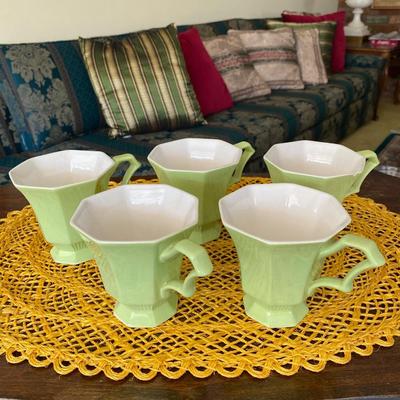 Midcentury Independence Ironstone Coffee Cups
