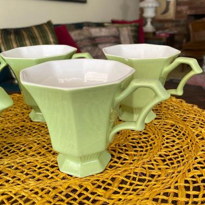 Midcentury Independence Ironstone Coffee Cups