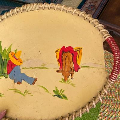 Rancho Craft Monterey Style Hand Painted Trays