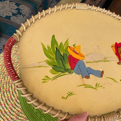 Rancho Craft Monterey Style Hand Painted Trays