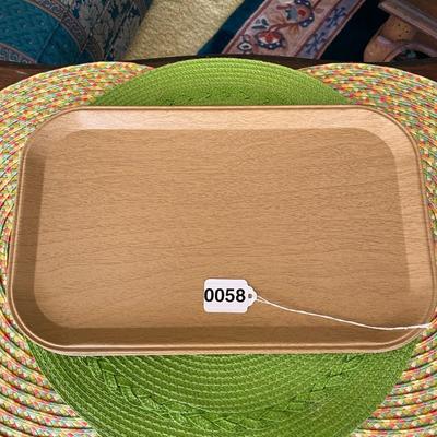 Set of 4 Metal Party/Drink Trays