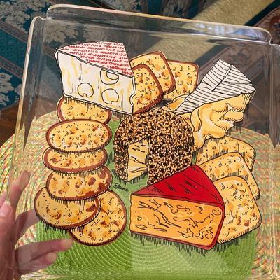 Vintage Lucite Cheese and Cracker Tray