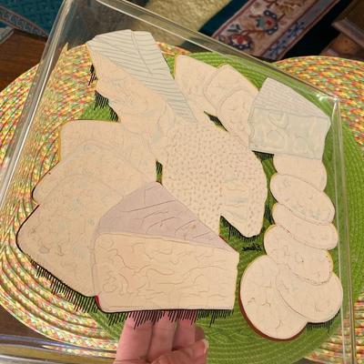 Vintage Lucite Cheese and Cracker Tray
