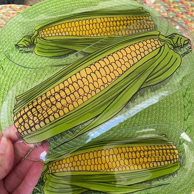 Vintage Corn on the Cob Glass Dishes