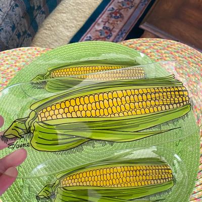 Vintage Corn on the Cob Glass Dishes