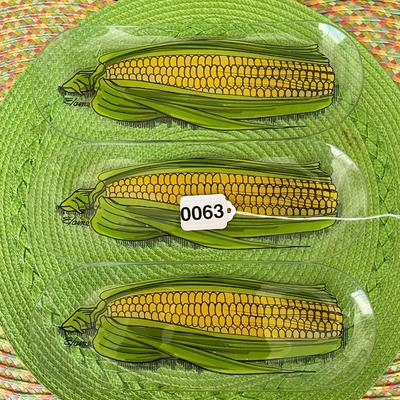 Vintage Corn on the Cob Glass Dishes