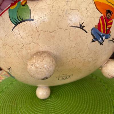 Wooden Hand Painted Bowl by Robinhood Ware