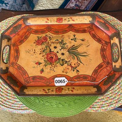 Handpainted Wooden Tray
