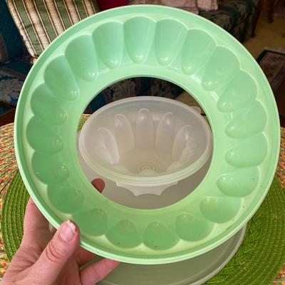 Vintage Tupperware Mint Green Jello Mold