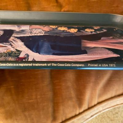 Vintage Coca Cola Metal Tray 1973