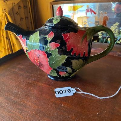 Blue Sky Ceramics Hibiscus Teapot