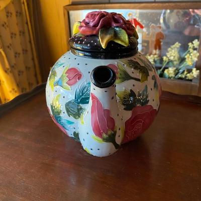 Blue Sky Ceramics Rose Teapot