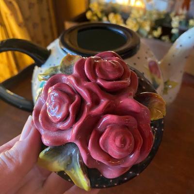 Blue Sky Ceramics Rose Teapot