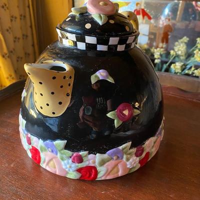 Mary Engelbreit Fried Egg Flower Teapot 