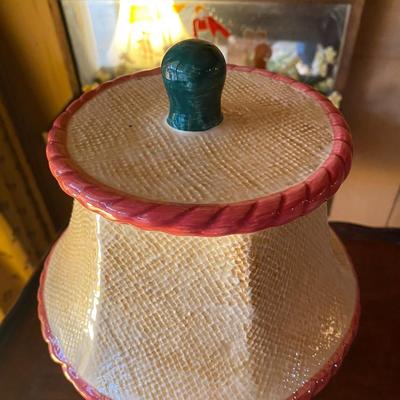 Rare Vandor Pelzman  Cookie Jar "Lamp" with Chain