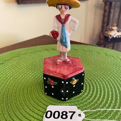 Mary Engelbreit Ceramic Trinket Box Charpente
