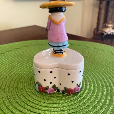 Mary Engelbreit Ceramic Trinket Box Charpente