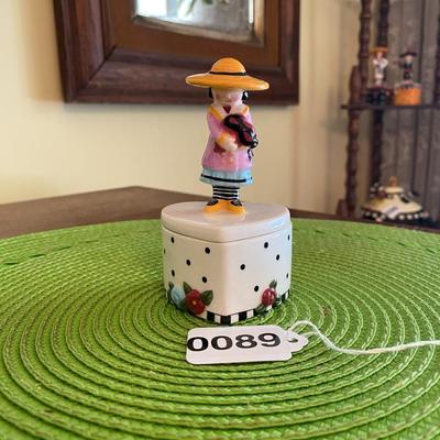 Mary Engelbreit Ceramic Trinket Box Charpente