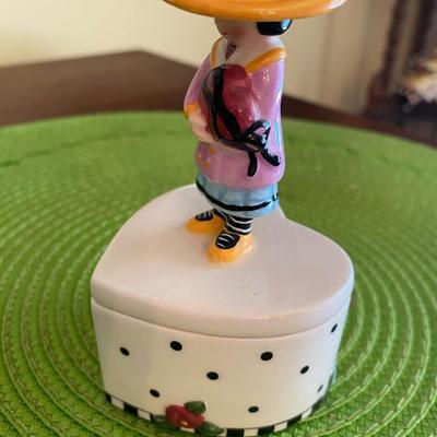 Mary Engelbreit Ceramic Trinket Box Charpente