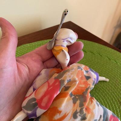 Cerri Art Doll Pouppe Millet with Chefs Hat and Spoon