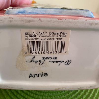 Bella Casa Susan Paley by Ganz ANNIE Bag Lady Flower Vase