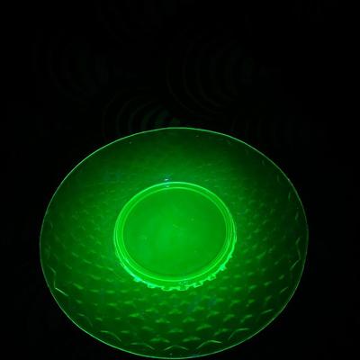 Art Deco Imperial Glass Uranium Glass Plates