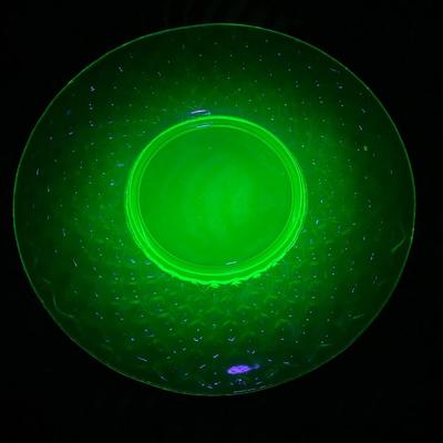 Art Deco Imperial Glass Uranium Glass Plates