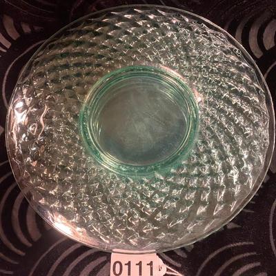 Art Deco Imperial Glass Uranium Glass Plates