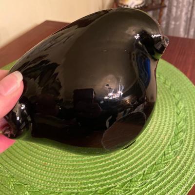 Stunning Vintage Venetian Murano Black Tutti Frutti Art Glass