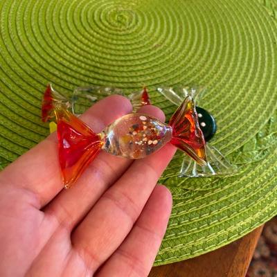 Sweet Vintage Murano Wrapped Candy Art Glass