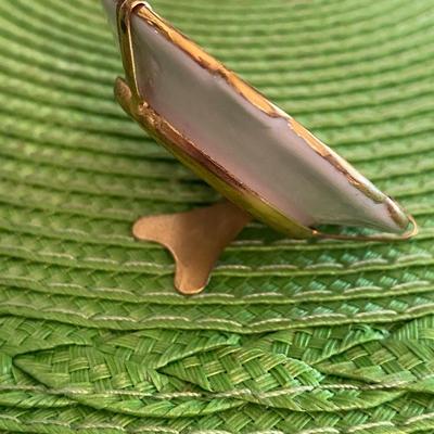 Miniature Limoges Hand Painted Victorian Plate with Frame/Stand