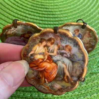 Lovely Miniature Limoges Hand Painted Plates Grp1