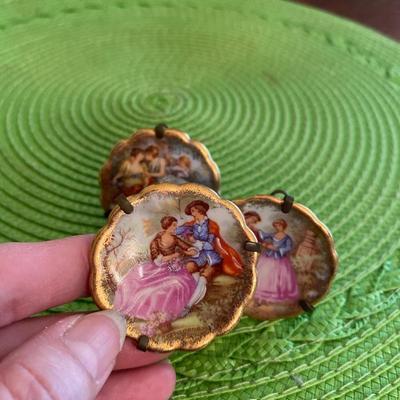 Lovely Miniature Limoges Hand Painted Plates Grp1