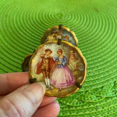 Lovely Miniature Limoges Hand Painted Plates Grp1