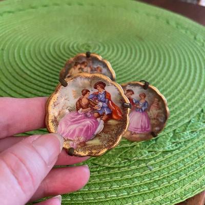 Lovely Miniature Limoges Hand Painted Plates Grp1