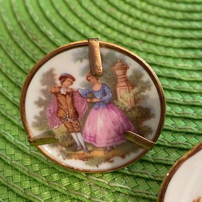 Lovely Miniature Limoges Hand Painted Plates Grp2