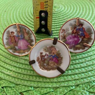 Lovely Miniature Limoges Hand Painted Plates Grp2
