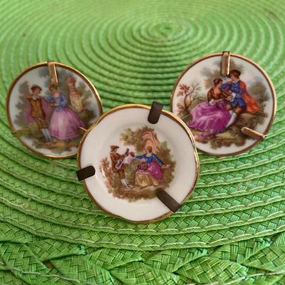 Lovely Miniature Limoges Hand Painted Plates Grp2