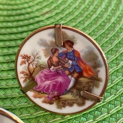Lovely Miniature Limoges Hand Painted Plates Grp2