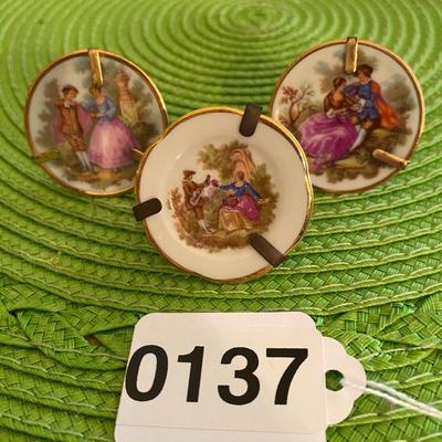 Lovely Miniature Limoges Hand Painted Plates Grp2
