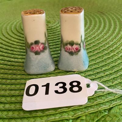 Miniature Limoges Porcelain Salt and Pepper Shakers
