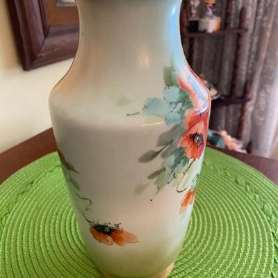 Beautiful Porcelain Hand Painted Vase by KB USA