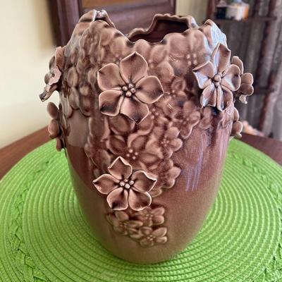 Dusty Rose Petal Ceramic Vase 
