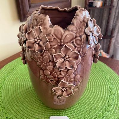 Dusty Rose Petal Ceramic Vase 