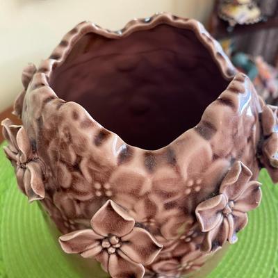 Dusty Rose Petal Ceramic Vase 